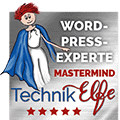 Button Technikelfe Wordpress-Expertin